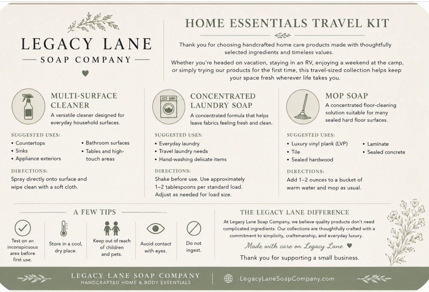 Home Essentials Travel Kit
